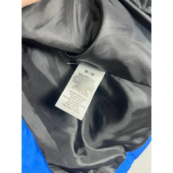 Aeropostale Puffer Vest Mens Medium Blue A87 Quilted Full Zip Sleeveless Jacket - Picture 4 of 7